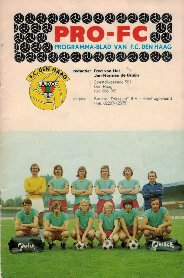 AZ Programma 8-dec-1974 Den Haag uit